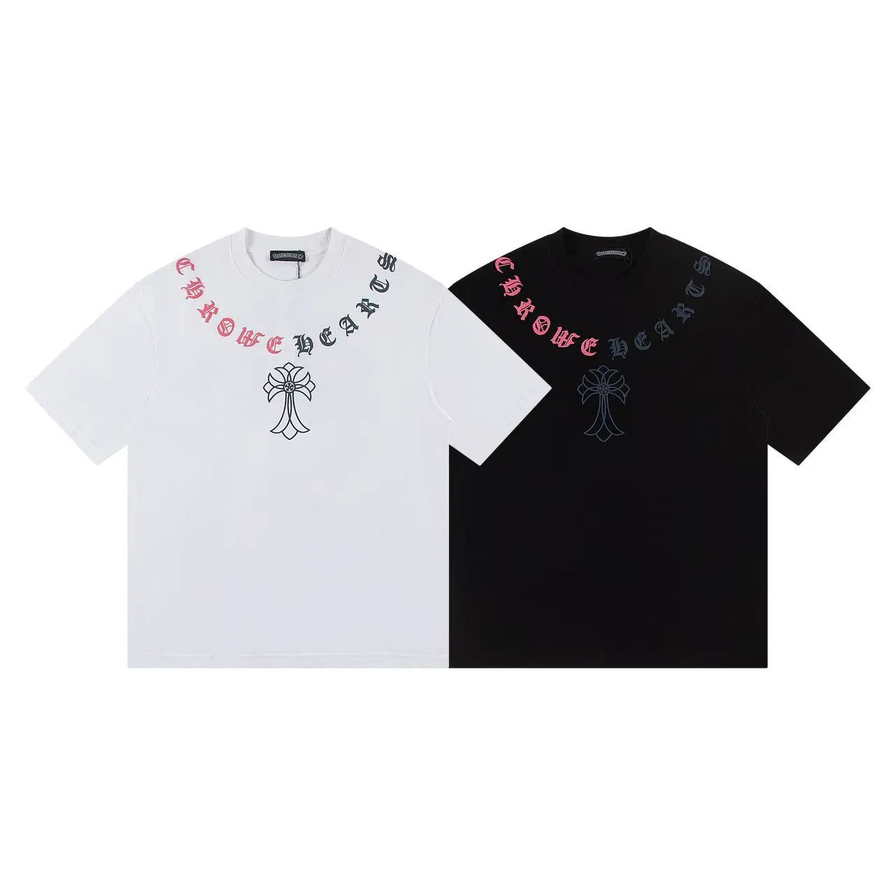 🅿️150 Style: 2025 new Croix Heart short-sleeved T-shirt Material: High version 300g double yarn combed cotton Size: S～XL Color: Black Style number: Z018
